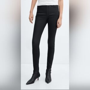 🩷 3/$25 MNG Black Faux Leather Coated Pants Size XS